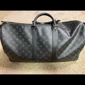 Louis Vuitton Keepall 55 Monogram Eclipse Bandoulierre
